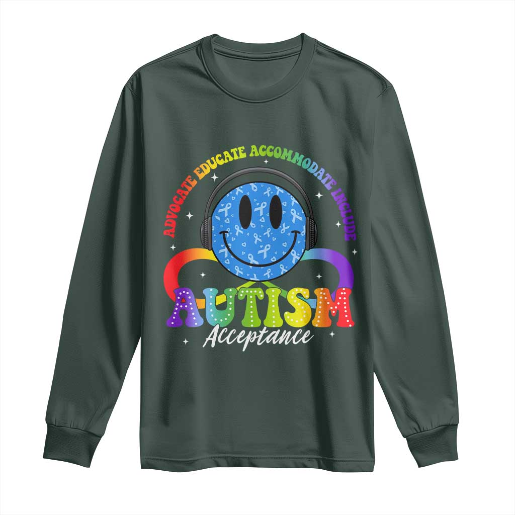 Autism Acceptance Long Sleeve Shirt Acceptance Special Education Teacher Kids