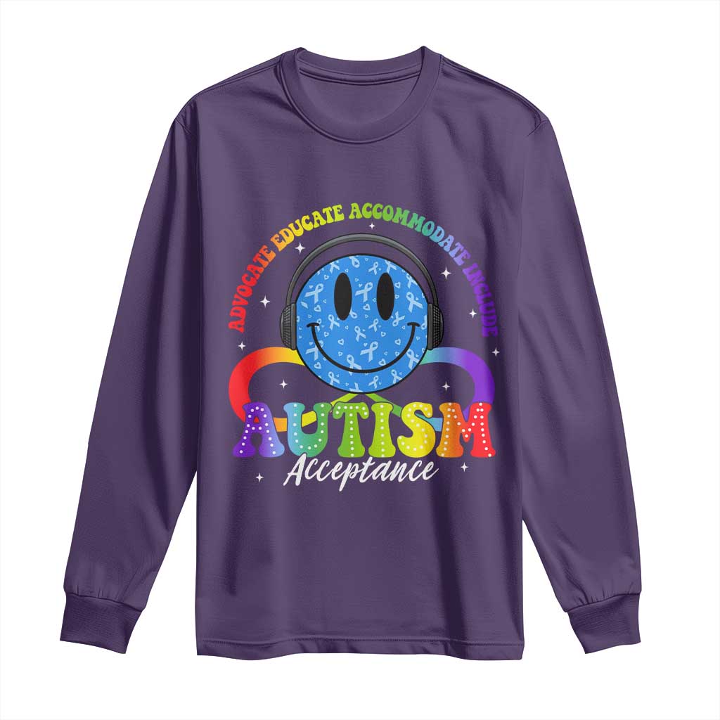 Autism Acceptance Long Sleeve Shirt Acceptance Special Education Teacher Kids