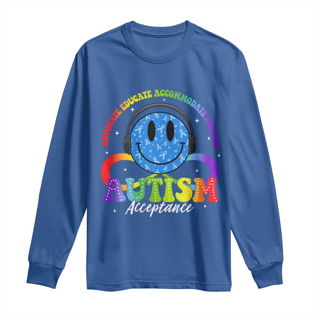 Autism Acceptance Long Sleeve Shirt Acceptance Special Education Teacher Kids