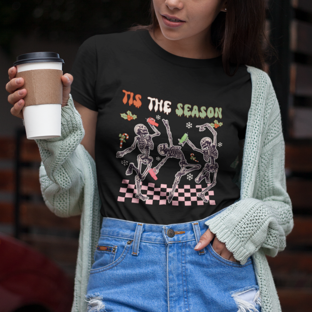 dancing-skeleton-christmas-t-shirt-tis-the-season-retro-boujee-xmas-vibe