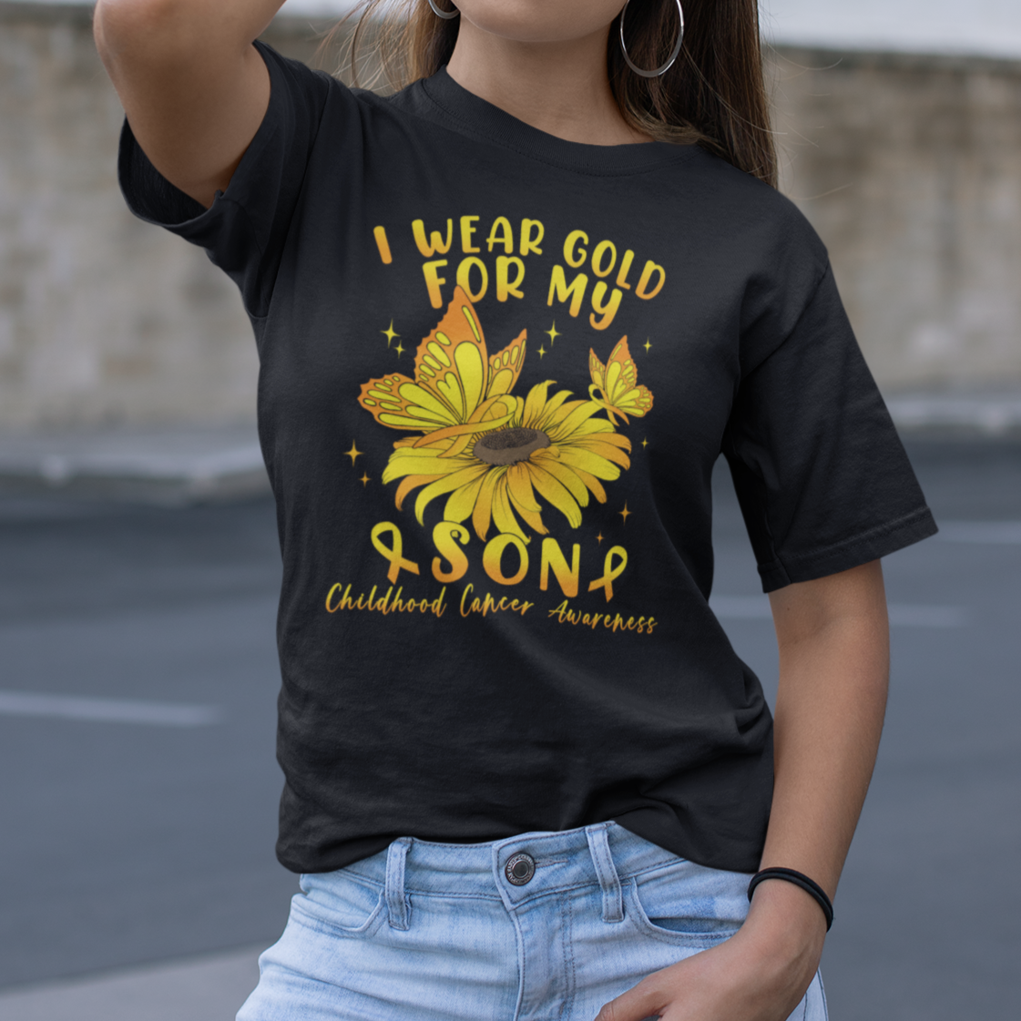 chilhood-cancer-awareness-t-shirt-i-wear-gold-for-my-son-sunflower-1