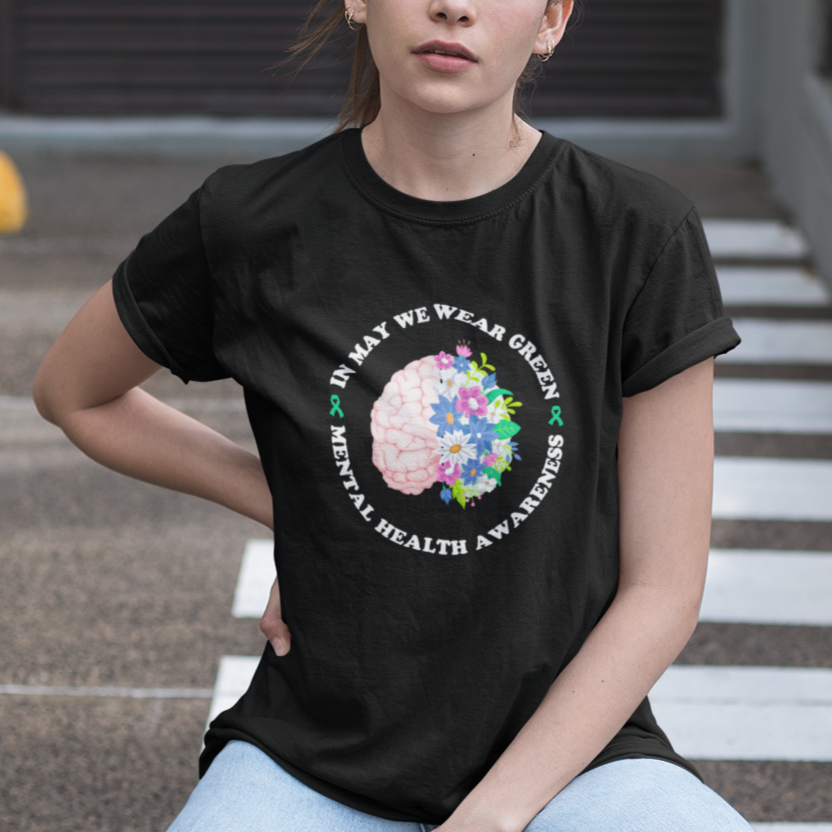 mental-health-matters-t-shirt-mental-health-matters-in-may-we-wear-green-mental-health-awareness-floral-human-brain-with-flowers-ts02