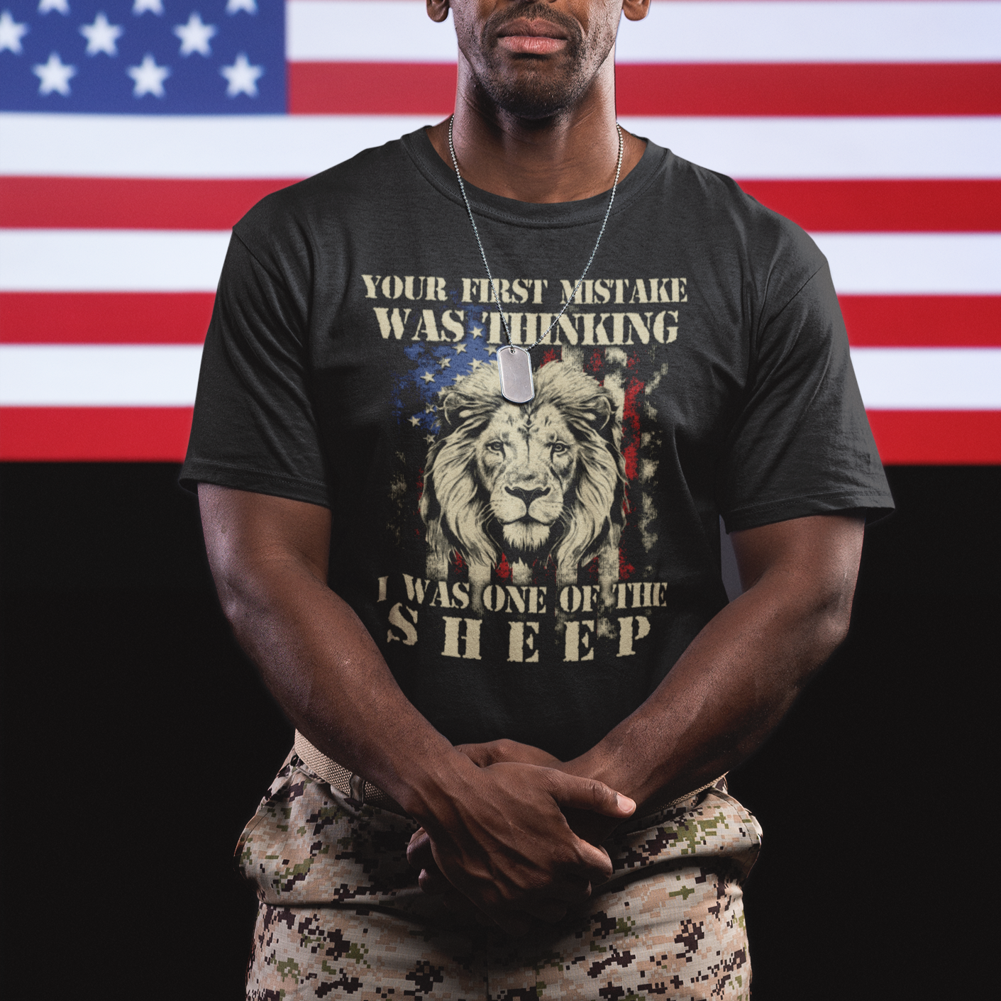 patriots-american-lion-your-first-mistake-was-thinking-i-was-one-of-the-sheep-us-flag-t-shirt